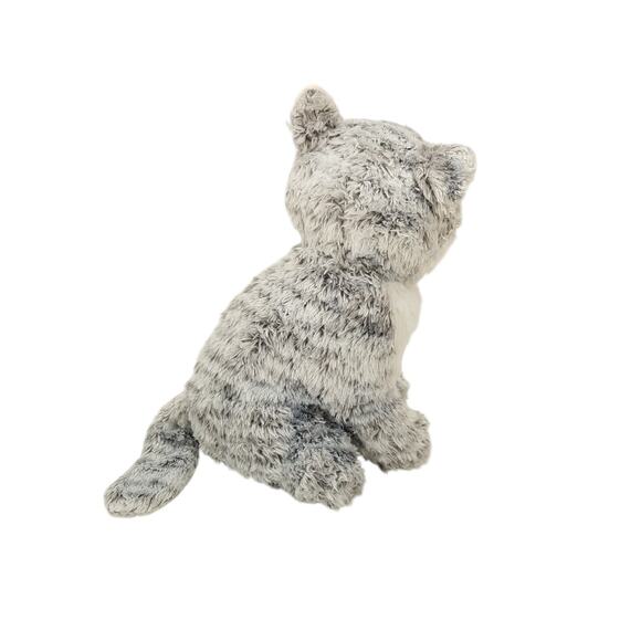 Melissa & Doug Greycie Tabby Cat Kitten Plush Sitting Gray Stuffed Animal Toy - Picture 3 of 10